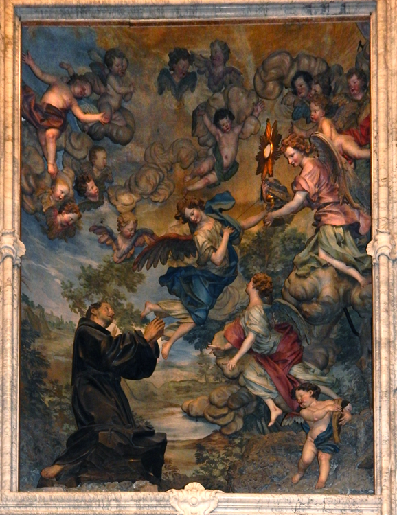 San Pasquale polychrome, Basilica della Santissima Annunziata, Genova
