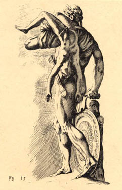 Hector and Troilus - engraving