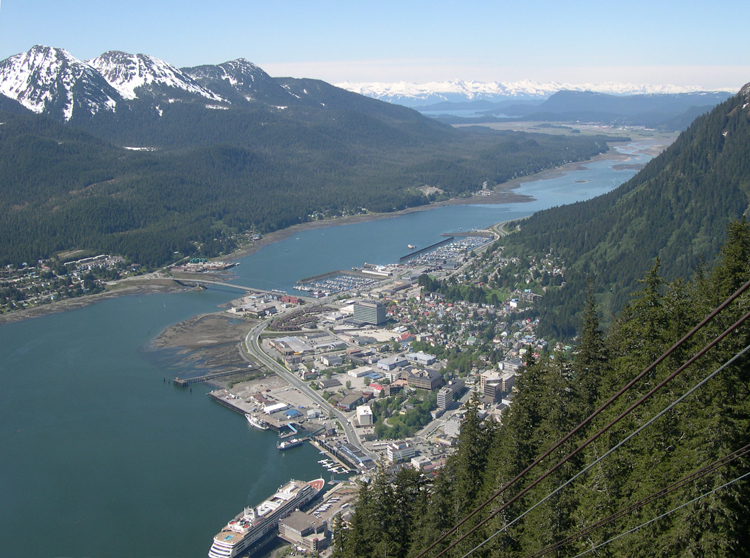 Juneau, Alaska - seen from Mt Roberts