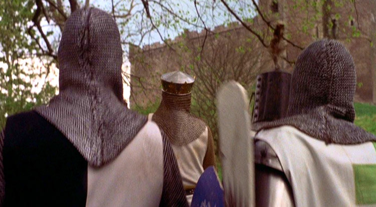 Doune - Holy Grail - knights approach