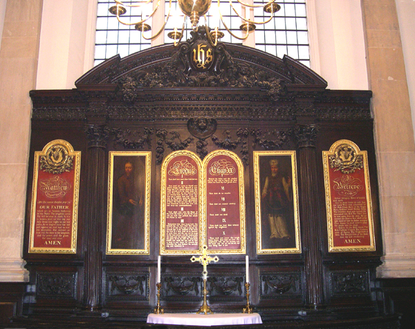 Reredos, St Stephen Walbrook, London