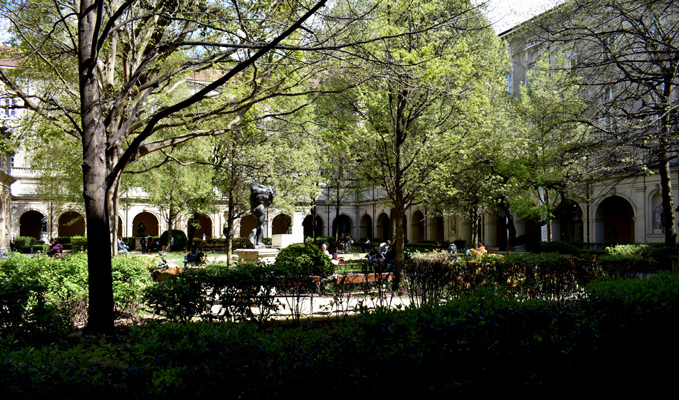 courtyard, Musee des Beaux-Arts, Lyon