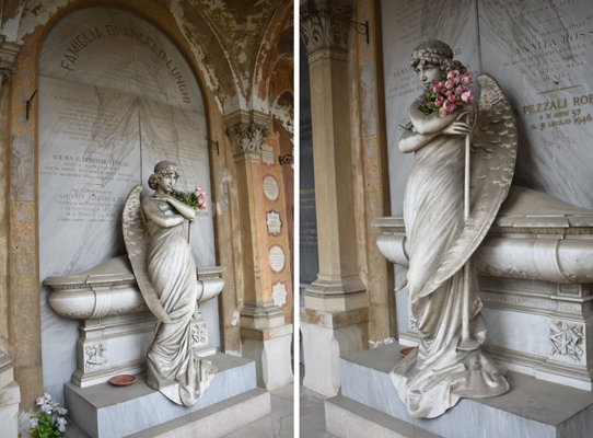 copy of Monteverde Oneto angel, Cimitero di Pavia