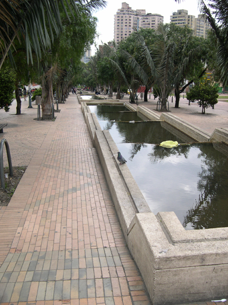 Bogota - top of fountain near Germania district