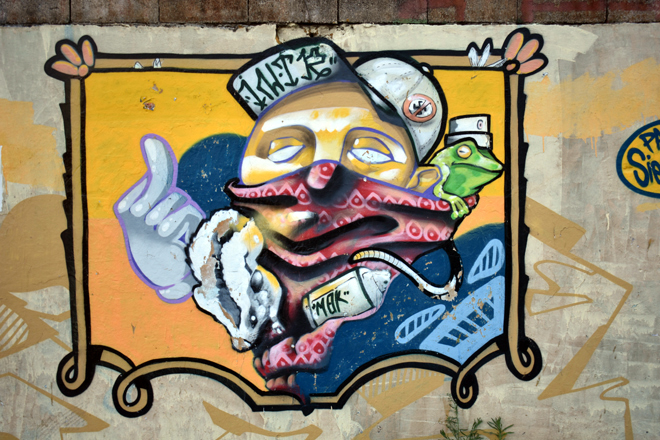 Montevideo street art, Avenida Gonzalo Ramirez esq. Ejido